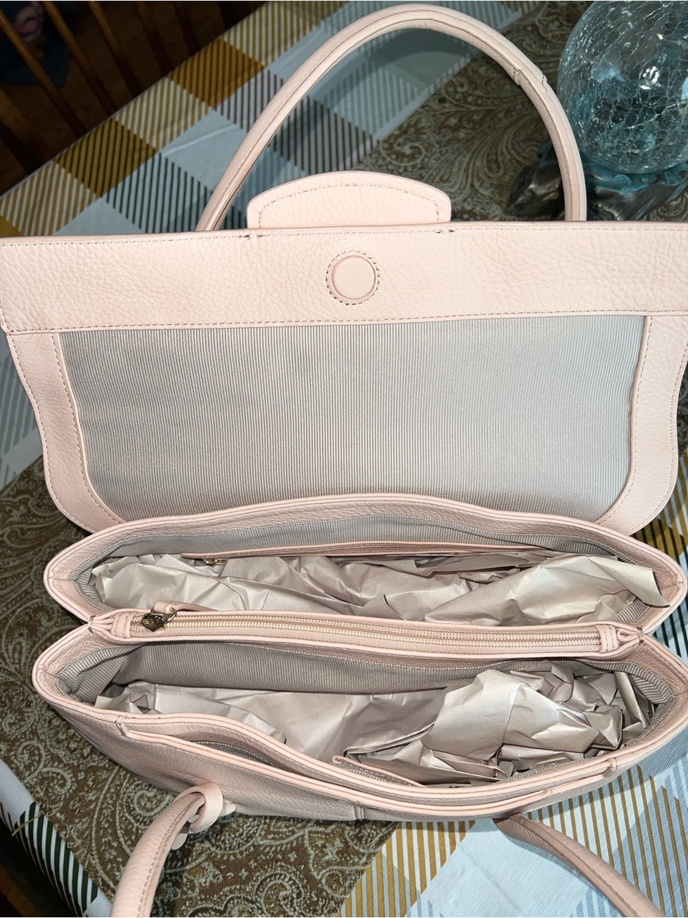 RADLEY London Pebble Leather Shoulder Bag - Burnham Beeches - Blush - Picture 6 of 9
